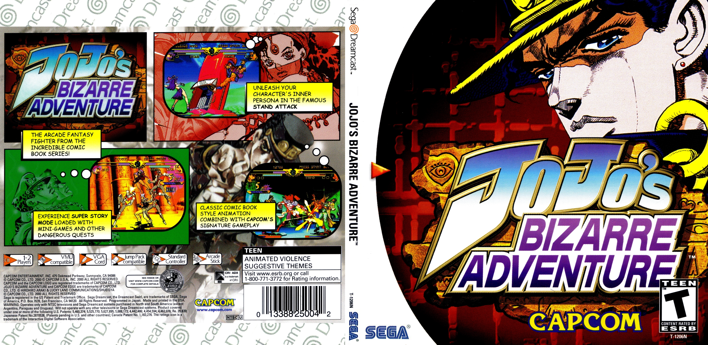 JoJo's Bizarre Adventure (USA) : Capcom Entertainment : Free Borrow &  Streaming : Internet Archive